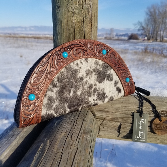 Myra Bag Handbags - Cattle Drive Half-Moon Clutch Wallet